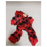 PUPTECK Soft Fleece Dog Pajamas for Small Medium Dogs, Dog Onesie Puppy Sweaters Clothes Jumpsuit Pjs, Cute Jammies Cat Coat Pet Costume Apparel