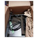 Asgolion Tall End Table with Charging Station, 3 Tier Narrow Beside Table with Adjustable Shelf, Tall Gray Side Table Nightstand for Bedroom, Living Room Coffe Table, Office, Charcoal Grey Tested Powe