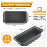 Spmarkt 2-Pack Bread Pan, 10inch Non-Stick Bread Loaf Pan, Bread Pans for Homemade Bread, Loaf Pans for Baking Bread 9x5