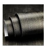 Black Gold Wallpaper Peel and Stick Grasscloth Wallpaper Herringbone Textured Woven Fabric Wall Paper Removable Self Adhesive Black Linen Contact Paper for Cabinets Bedroom Walls 15.75"x394"