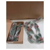 Prelit Garland 6ft Each 2pcs
