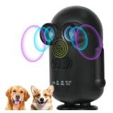 PRAPIROON Anti Barking Device - 2025 New  Indoor/Outdoor Ultrasonic Dog Bark Deterrent with 3 Modes (32ft Range), Safe & Effective for Dogs 10-130 lbs All Ages, IPX5 Waterproof, USB Rechargeable