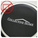 COLLECTIVE HOME - Black Monogram Ceramic Mugs, 15 oz Golden Initial Coffee Cups, Elegant Alphabet Tea Mugs, Personalized Halloween Mug with Gift Box, Perfect for Office and Home Decor (v)