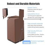 Adjustable Furniture Risers,4Pack Adjustable Bed Risers with Screw Clamp - Heavy Duty Sofa Tables Furniture Risers Fit for Square/Round Furniture Leg Diameter 0.8