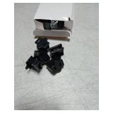 15 Pieces SPT-1 Christmas Light Slip Plug Female Vampire Slip Plug Inline Zip Holiday Adapter for Lights Design (Black)