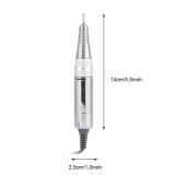CYTGOUPER 5 Pin Jack Handpiece for Nail Drill Machine 35000RPM, Metal Coated Pen-Shaped Nail Drill File for Electric Manicure Pedicure Tool(5.5 * 1.0inch)
