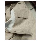 Linen Black- Out Curtain Set,2 Panels,  L84" With Hardware