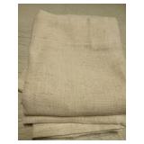 LAMIT Semi Sheer Linen Window Curtains 63 Inch Length, Light Filtering Neutral Curtain Panels Farmhouse Back Tab and Rod Pocket Drapes for Bedroom, Cream Ivory, 2 Panels, 52 x 63 Inch