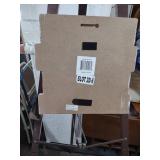 10 and a half inch by 10 1/2 in Vintage Style Floral Wall Art on Distressed Wood