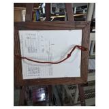 12 and a half by 10 1/2 Vintage Winter Deer Photograph in Rustic Wood Frame