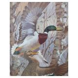 15 and 1/2 by 19 Signed Les Blanc Mallard Duck Print 841/950