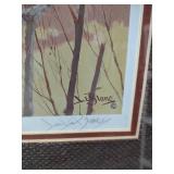 15 and 1/2 by 19 Signed Les Blanc Mallard Duck Print 841/950