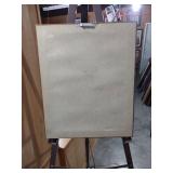 14 and a half by 16 and 1/2 Vintage Blue Bird Print in Wood Frame