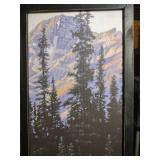 10x25 Large Framed Mountain Elk Print