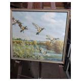 14x13 Vwintage Framed Duck Hunt Print