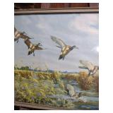 14x13 Vwintage Framed Duck Hunt Print