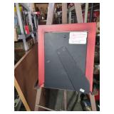 Red Framed Botanical Apple Print 10 and a half by 11 and a half