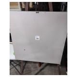 White Tulips in Tea Tins Wall Art 21x21