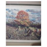 A Perfect Day - Autumn Hunting Scene Print 23x19 and 1/2