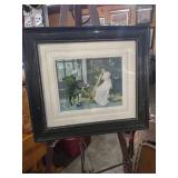Framed Victorian Era Music Room Print