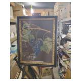 Framed Grape Vine Still Life Print