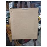 Framed Owl Art Print in Oval Mat