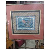 Chinese Silk Embroidered Floral Art