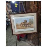 Something of Interest - African Lions Limited Edition Print by Russell Johnson