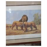 Something of Interest - African Lions Limited Edition Print by Russell Johnson
