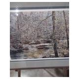 Winter Creek Scene Framed Photography Print