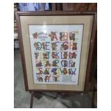 Teddy Bear Alphabet Cross Stitch Art