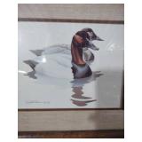 1980 Duck Print by Sloan in Rustic Frame