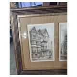 Framed Exeter Architecture Prints Set