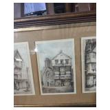 Framed Exeter Architecture Prints Set