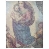 Sistine Madonna Puzzle Art in Wood Frame