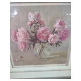 Pink Peonies Still Life Framed Art Print