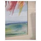 Good Morning, July - Tropical Palm Trees Watercolor