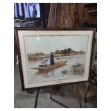Afternoon Punting - Lake Scene Wall Art