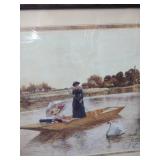Afternoon Punting - Lake Scene Wall Art