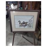 Canadian Geese Watercolor Art Print