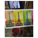 Pop Art Eiffel Tower Panel Print