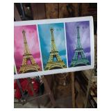 Pop Art Eiffel Tower Panel Print