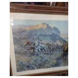 The Jerk Line by Charles M. Russell Western Print