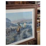 The Jerk Line by Charles M. Russell Western Print