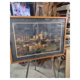 Kansas City Skyline Professional Photograph in Wood Frame