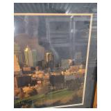 Kansas City Skyline Professional Photograph in Wood Frame