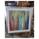 Modern Abstract Rainbow Waterfall Art Print