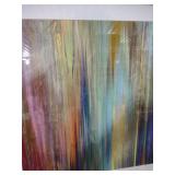 Modern Abstract Rainbow Waterfall Art Print