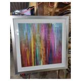Contemporary Abstract Rainbow Watercolor Art Print