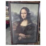 Mona Lisa Print in Traditional Wood Frame
